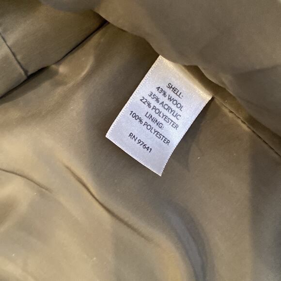 J. Jill Green Woven Blazer Jacket Button Closure EUC Sz MP Wool Green Women’s - Picture 6 of 12